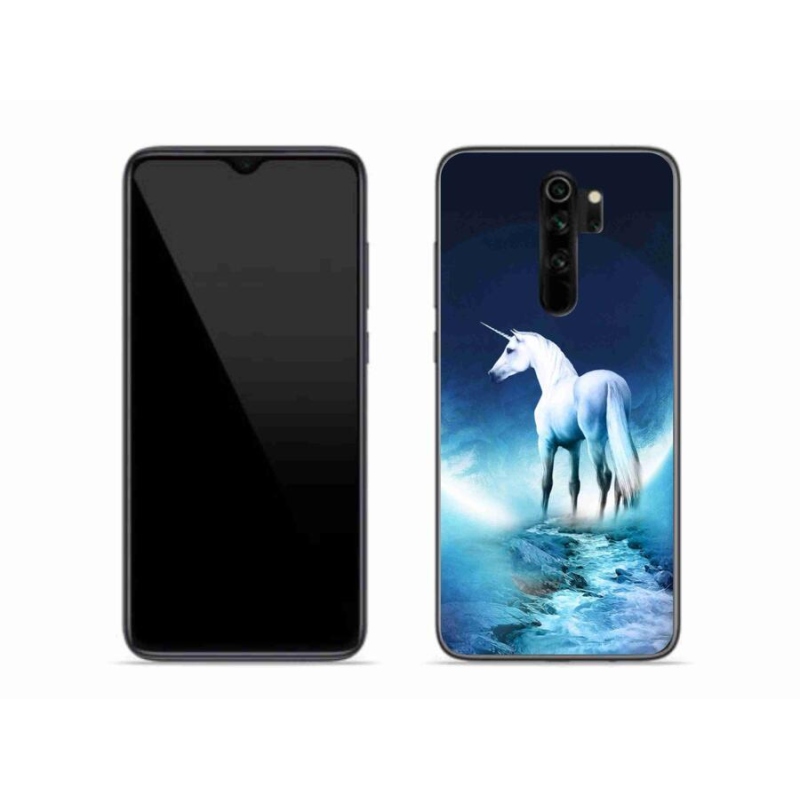 Gél borítás mmCase a Xiaomi Redmi Note 8 Pro készülékhez - fehér egyszarvú
