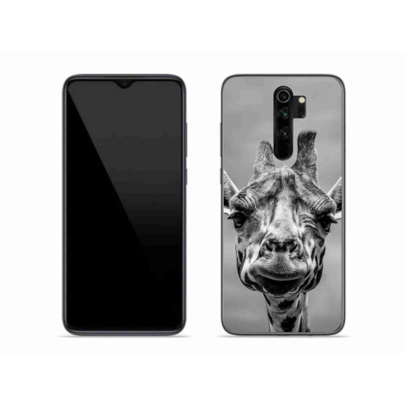 Gél borítás mmCase a Xiaomi Redmi Note 8 Pro-hoz - fekete-fehér zsiráf