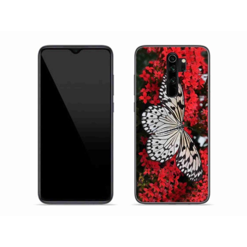 Zselés borítás mmCase a Xiaomi Redmi Note 8 Pro-hoz - fekete és fehér pillangó 1