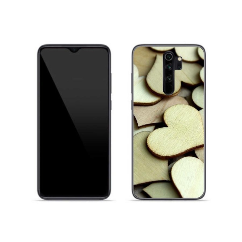 Gél borítás mmCase a Xiaomi Redmi Note 8 Pro számára - fából készült szívek
