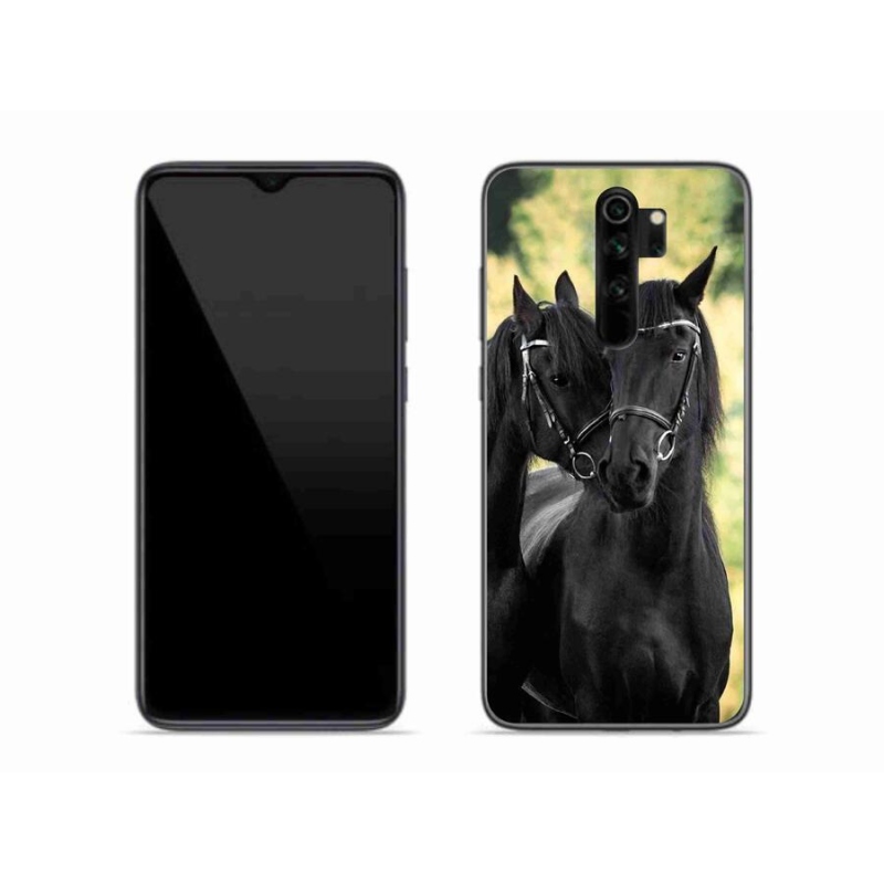 Gél borítás mmCase a Xiaomi Redmi Note 8 Pro-hoz - két fekete ló