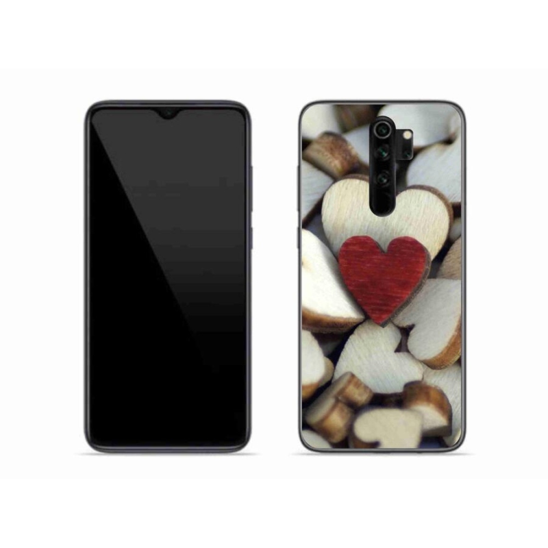 Gél borítás mmCase a Xiaomi Redmi Note 8 Pro készülékhez - gravírozott piros szív