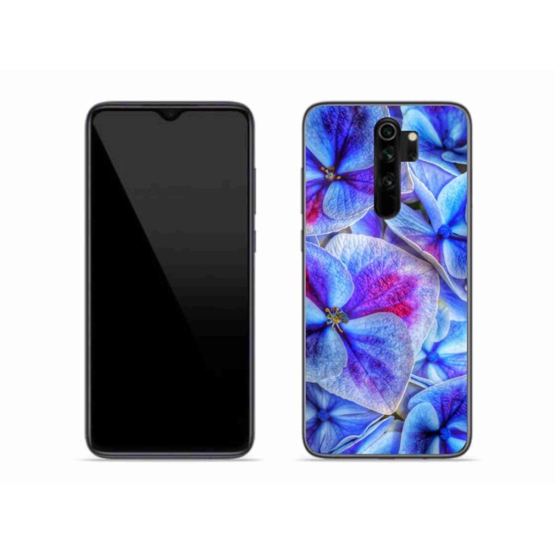 Gél borítás mmCase a Xiaomi Redmi Note 8 Pro-hoz - kék virágok 1