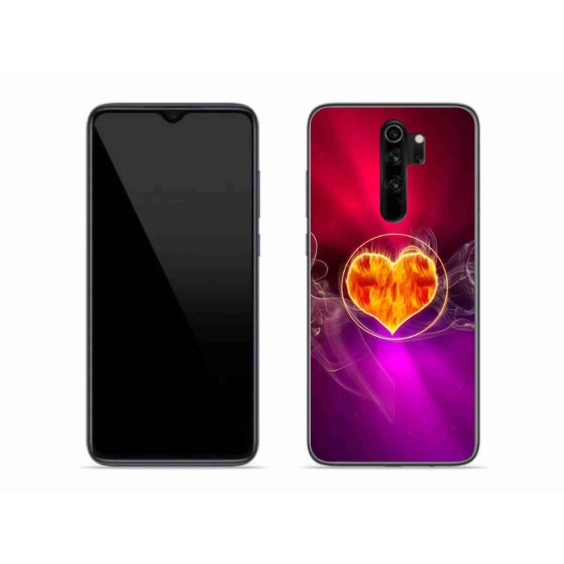 Gél borítás mmCase a Xiaomi Redmi Note 8 Pro számára - tüzes szív