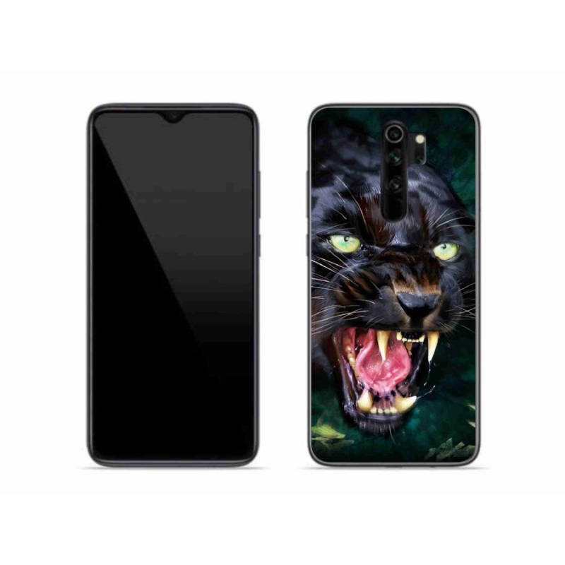 Gél borítás mmCase a Xiaomi Redmi Note 8 Pro készülékhez - dühös fekete párduc