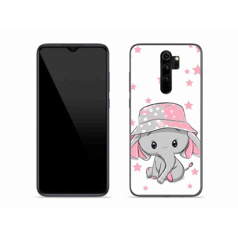 Gél borítás mmCase a Xiaomi Redmi Note 8 Pro készülékhez - rózsaszín elefánt