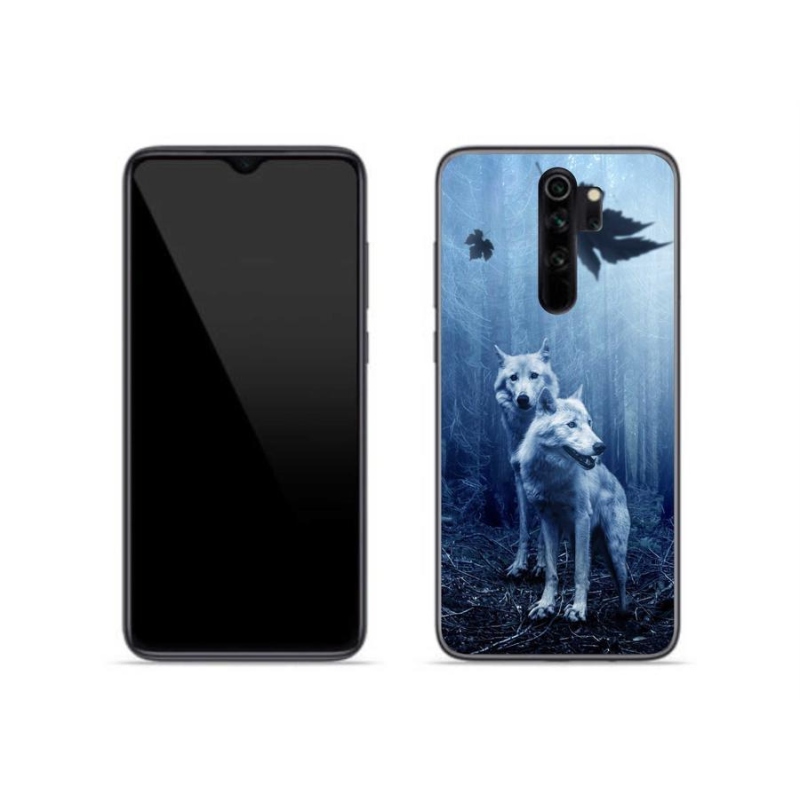 Zselés borítás mmCase a Xiaomi Redmi Note 8 Pro számára - farkasok az erdőben