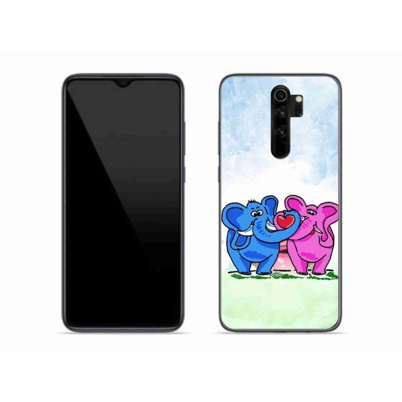 Gél borító mmCase a Xiaomi Redmi Note 8 Pro-hoz - szerelmes elefántok