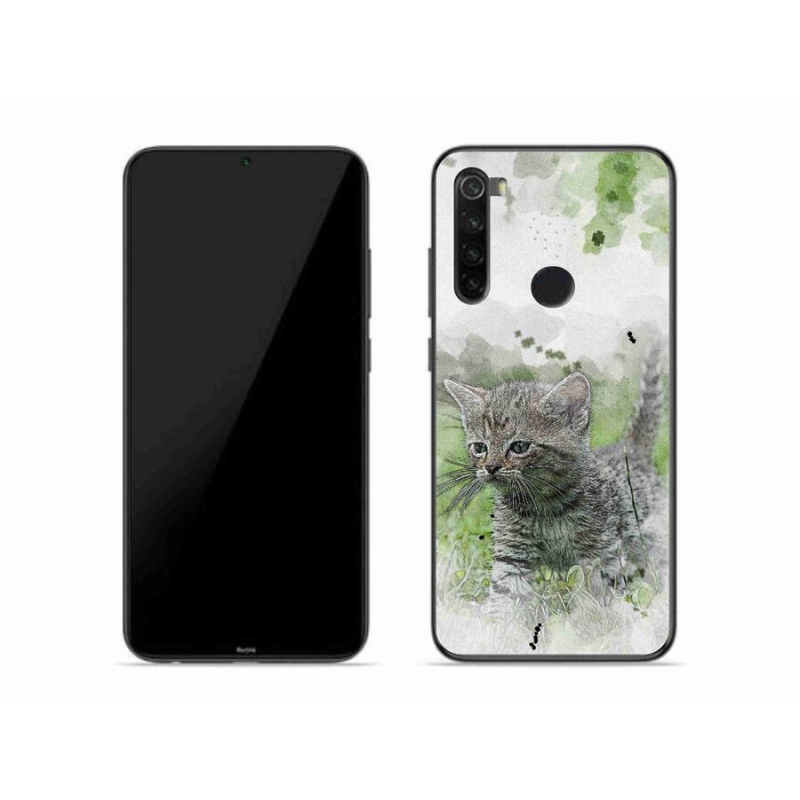 Gél borító mmCase a Xiaomi Redmi Note 8-hoz - aranyos cica 1