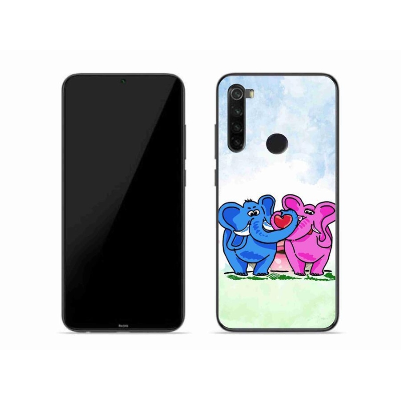 Gél borítás mmCase a Xiaomi Redmi Note 8-hoz - szerelmes elefántok