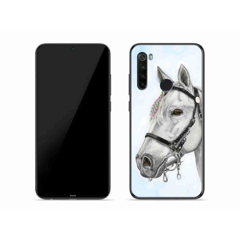 Gél borítás mmCase a Xiaomi Redmi Note 8T-hez - fehér ló 1