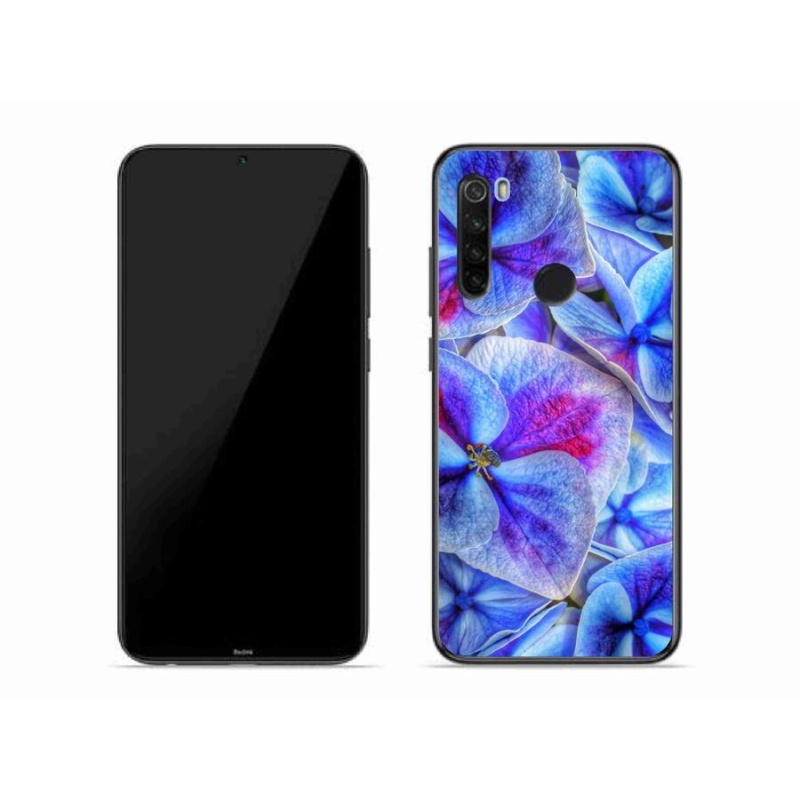 Gél borítás mmCase a Xiaomi Redmi Note 8T-hez - kék virágok 1