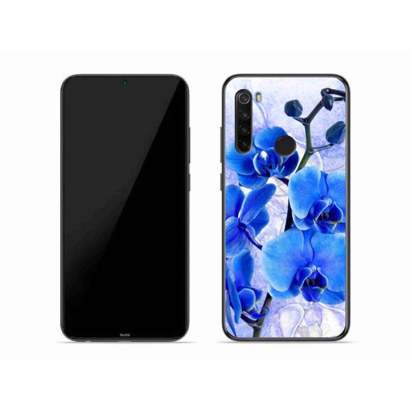 Gél borítás mmCase a Xiaomi Redmi Note 8T-hez - kék virágok
