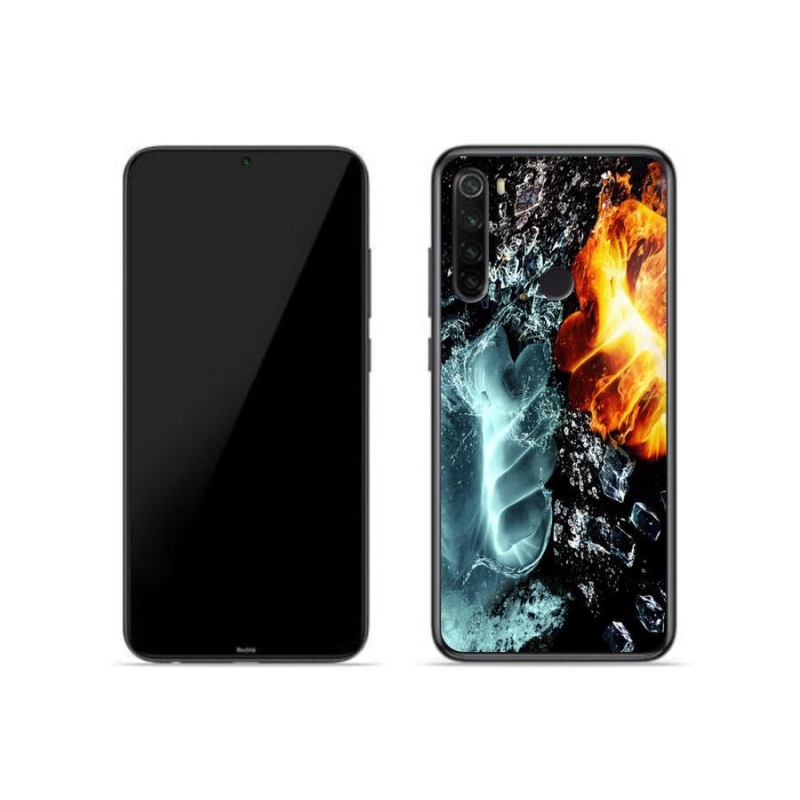 Gél borítás mmCase a Xiaomi Redmi Note 8T-hez - víz és tűz