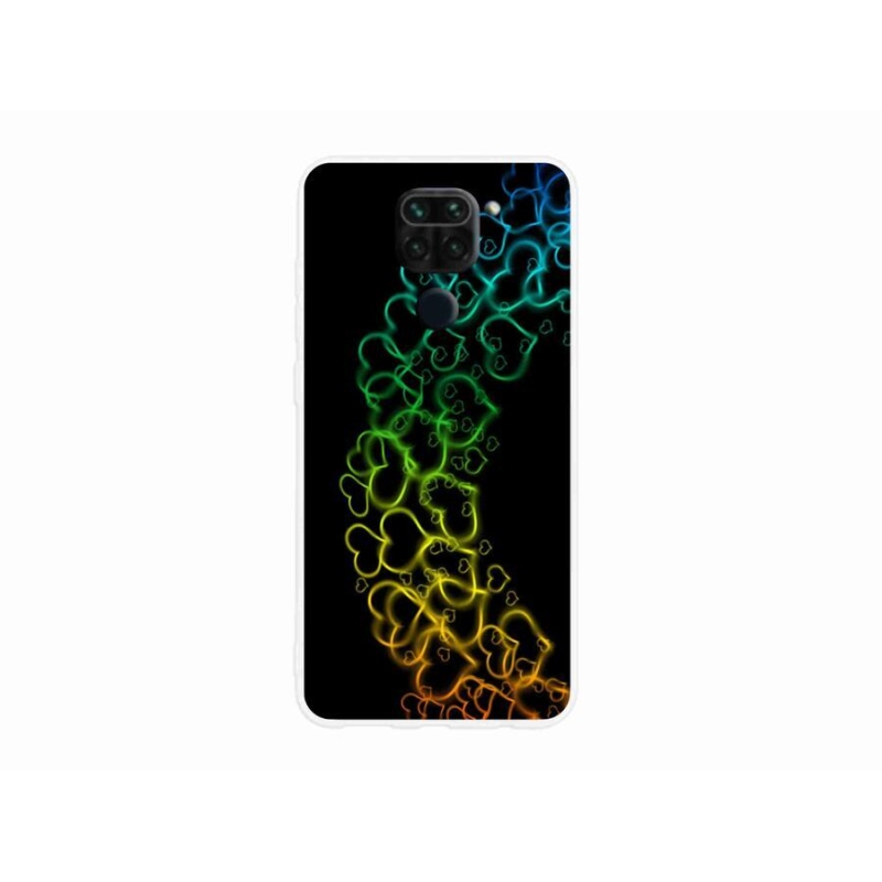 Gél borítás mmCase a Xiaomi Redmi Note 9-hez - színes szívek