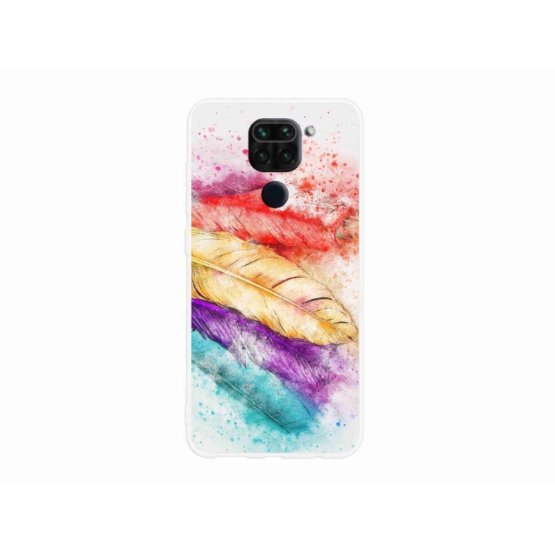 Gél borítás mmCase a Xiaomi Redmi Note 9-hez - színes tollakkal