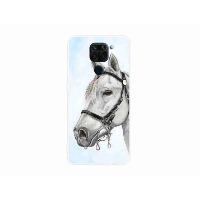 Gél borítás mmCase a Xiaomi Redmi Note 9-hez - fehér ló 1