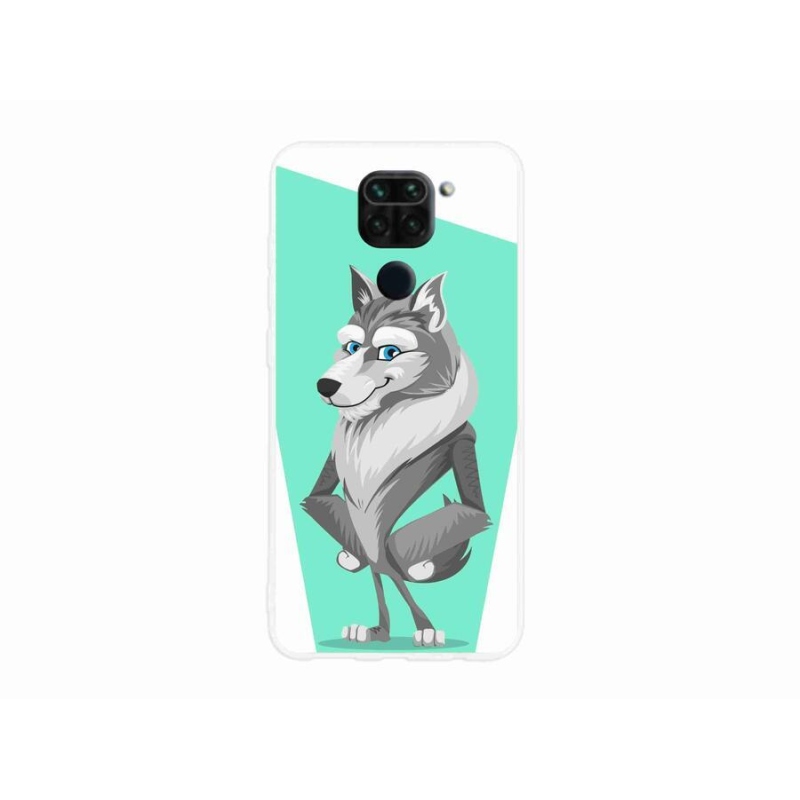 Gél borító mmCase a Xiaomi Redmi Note 9-hez - rajzfilm farkas