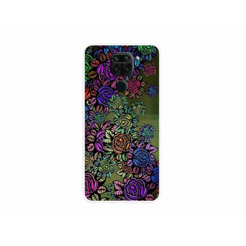 Gél borító mmCase a Xiaomi Redmi Note 9-hez - virágok 6