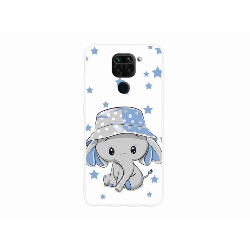 Gél borítás mmCase a Xiaomi Redmi Note 9 készülékhez - kék elefánt