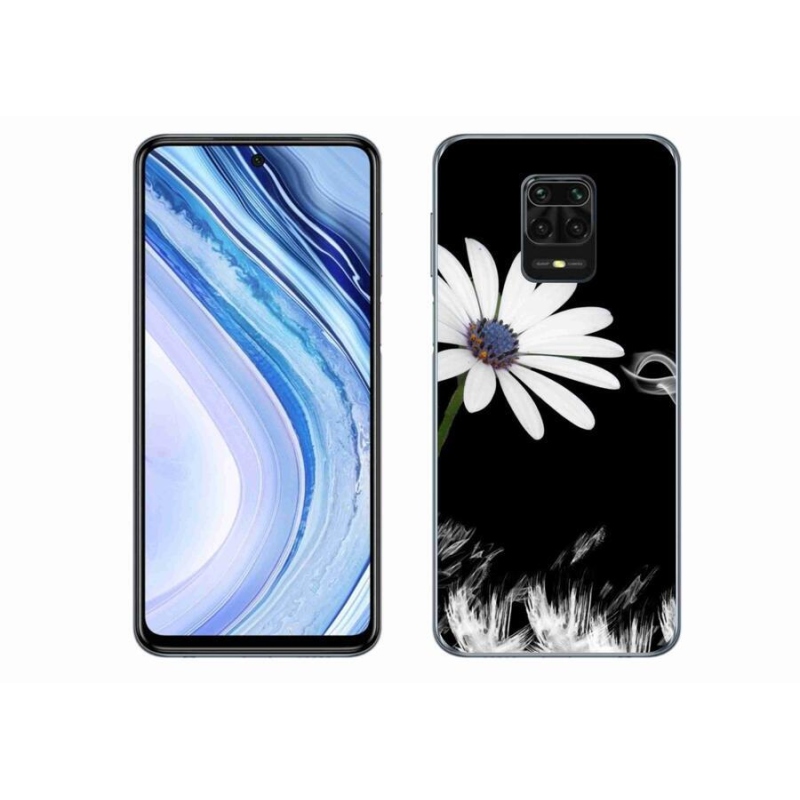 Gél borítás mmCase a Xiaomi Redmi Note 9 Pro készülékhez - fehér virág