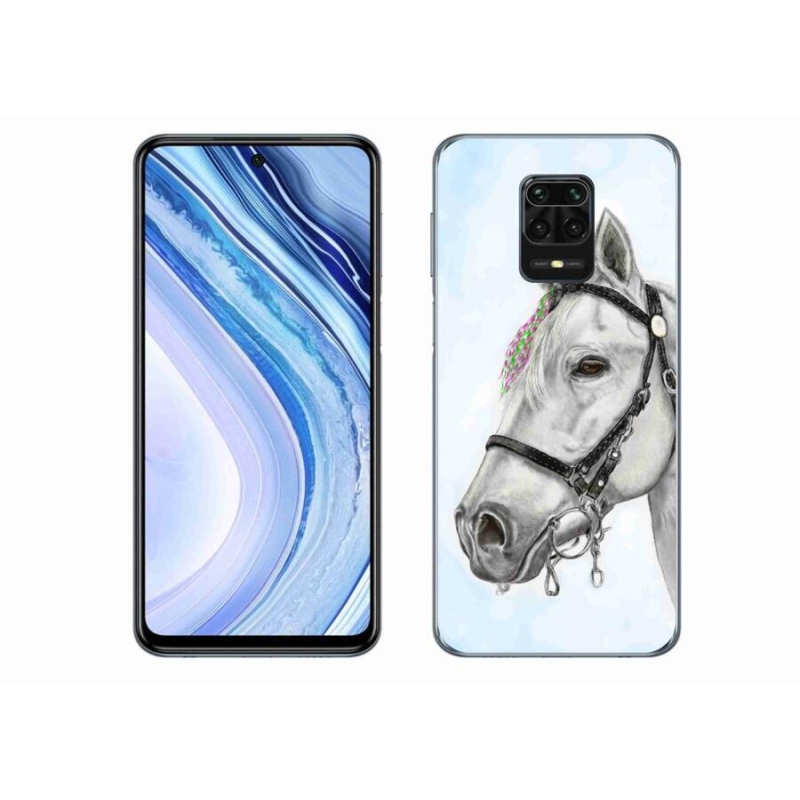 Gél borítás mmCase a Xiaomi Redmi Note 9 Pro-hoz - fehér ló 1