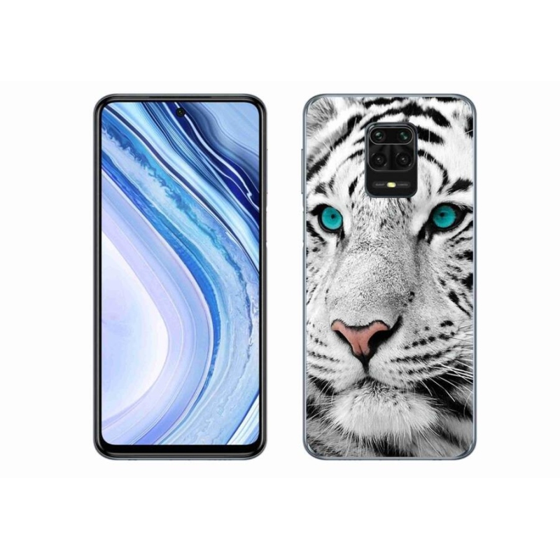 Gél borítás mmCase a Xiaomi Redmi Note 9 Pro készülékhez - fehér tigris