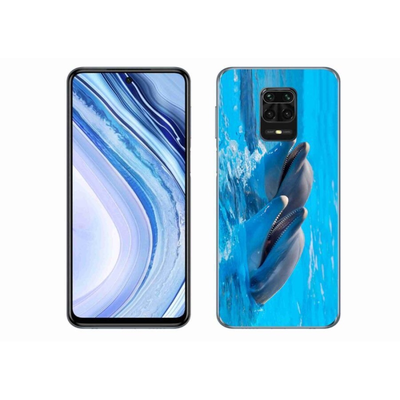 Gél borítás mmCase a Xiaomi Redmi Note 9 Pro-hoz - delfinek