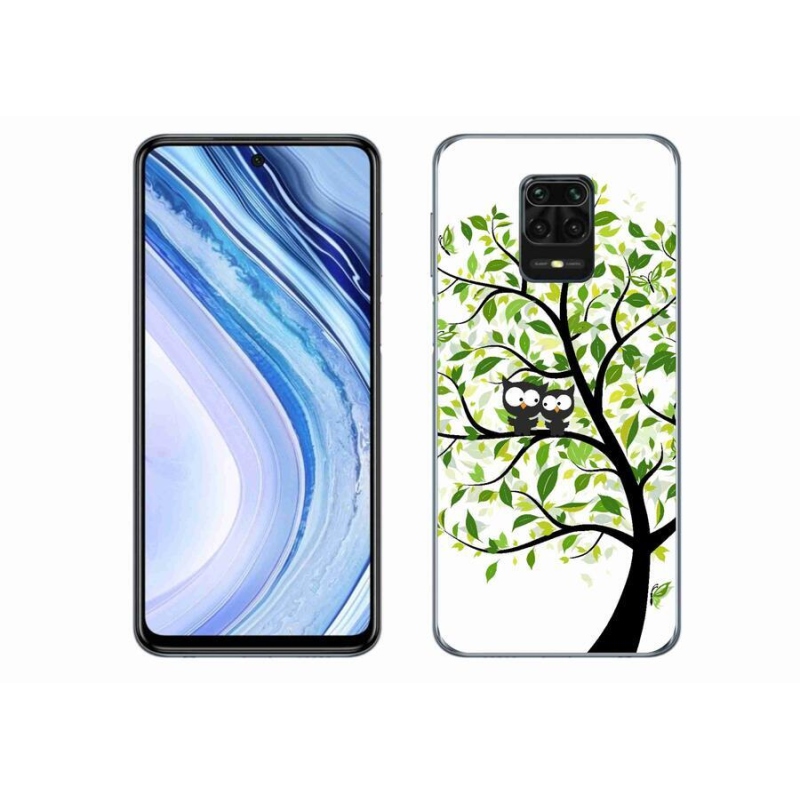 Gél borítás mmCase a Xiaomi Redmi Note 9 Pro számára - baglyok a fán