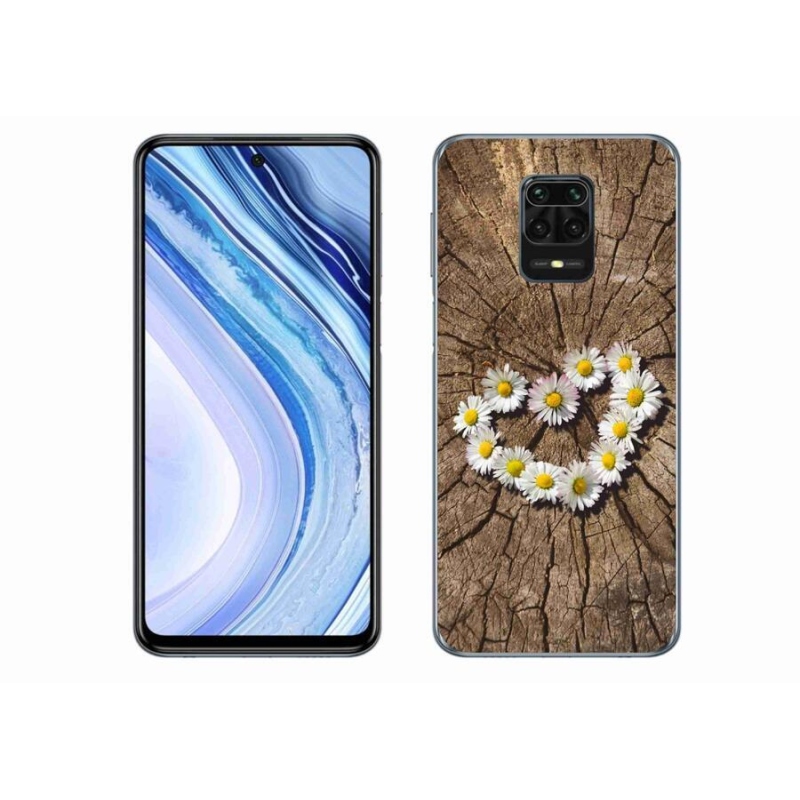 Gél borítás mmCase a Xiaomi Redmi Note 9 Pro készülékhez - százszorszépek szíve