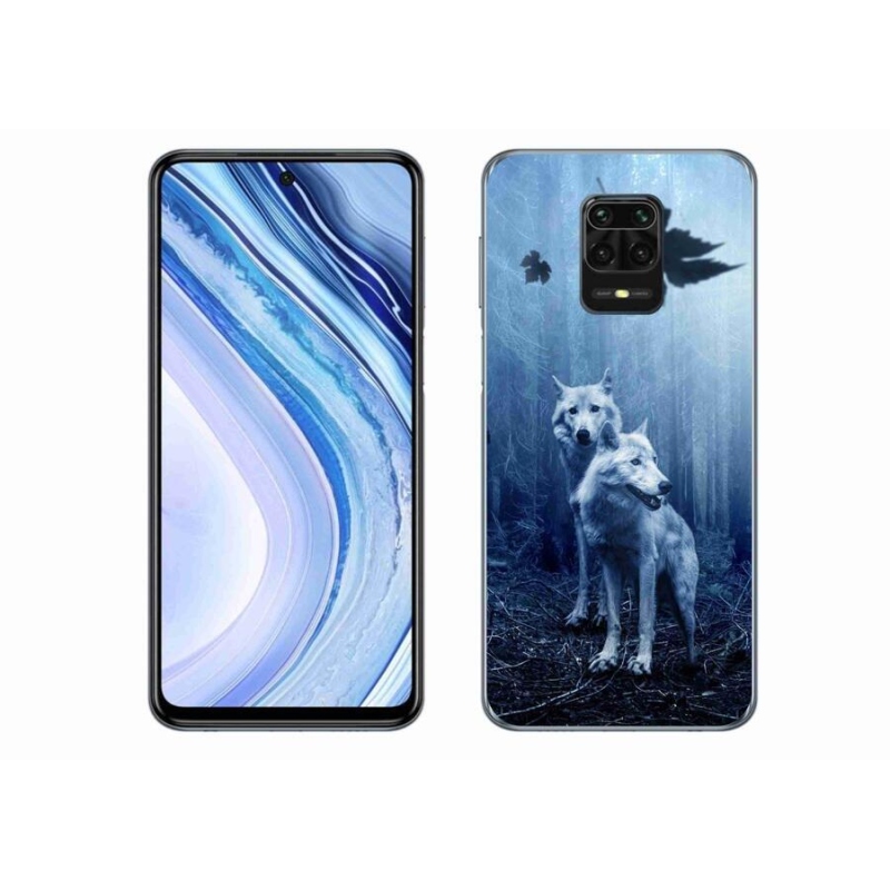 Gél borítás mmCase a Xiaomi Redmi Note 9 Pro-hoz - farkasok az erdőben