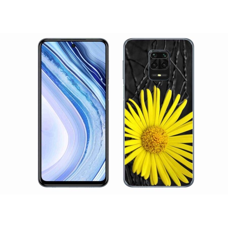 Gél borítás mmCase a Xiaomi Redmi Note 9 Pro-hoz - sárga virág