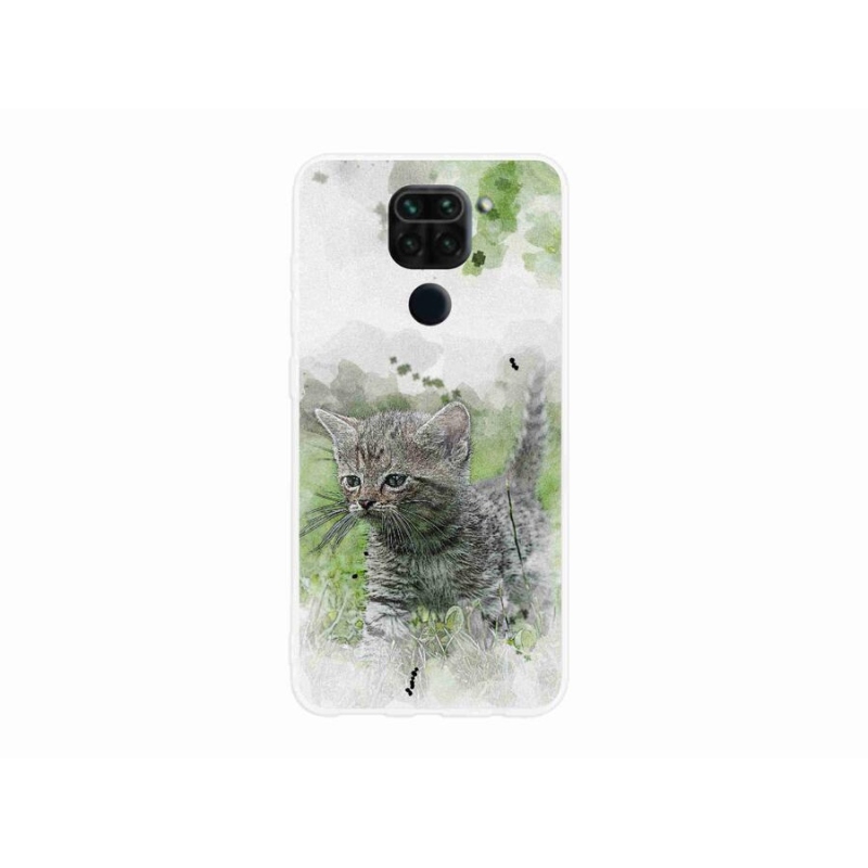 Gél borítás mmCase a Xiaomi Redmi Note 9-hez - aranyos cica 1