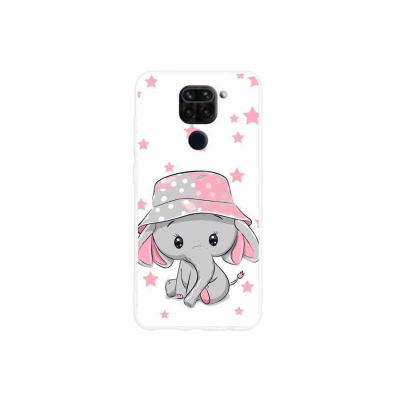 Gél borítás mmCase a Xiaomi Redmi Note 9-hez - rózsaszín elefánt