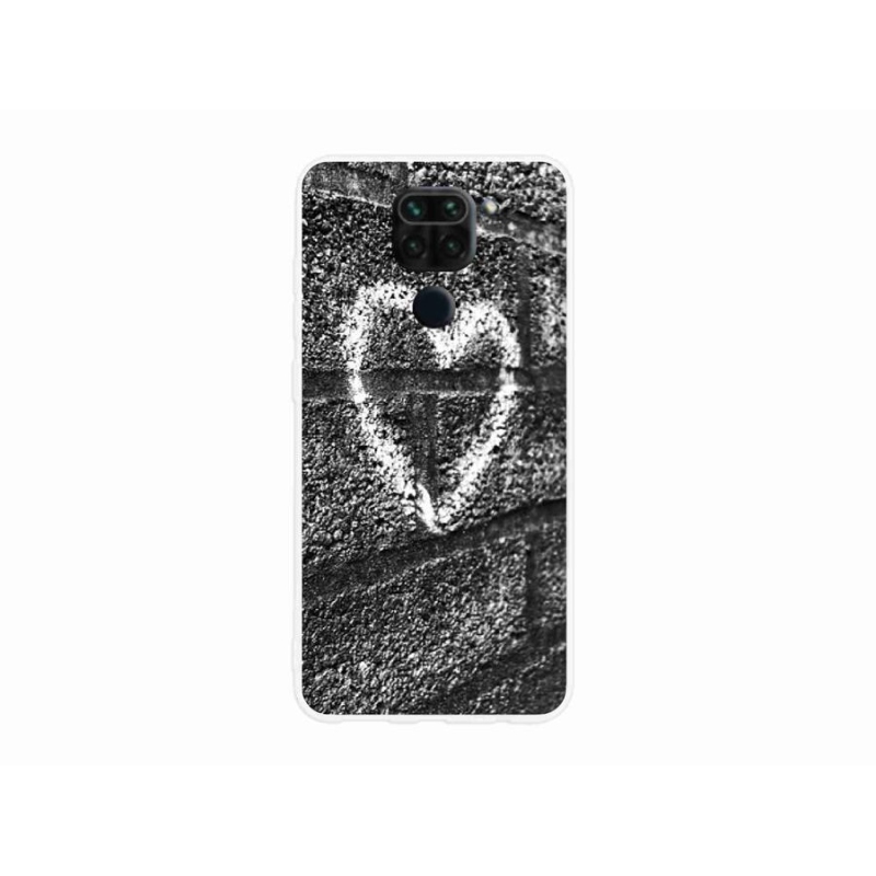Gél borítás mmCase a Xiaomi Redmi Note 9-hez - szív a falon