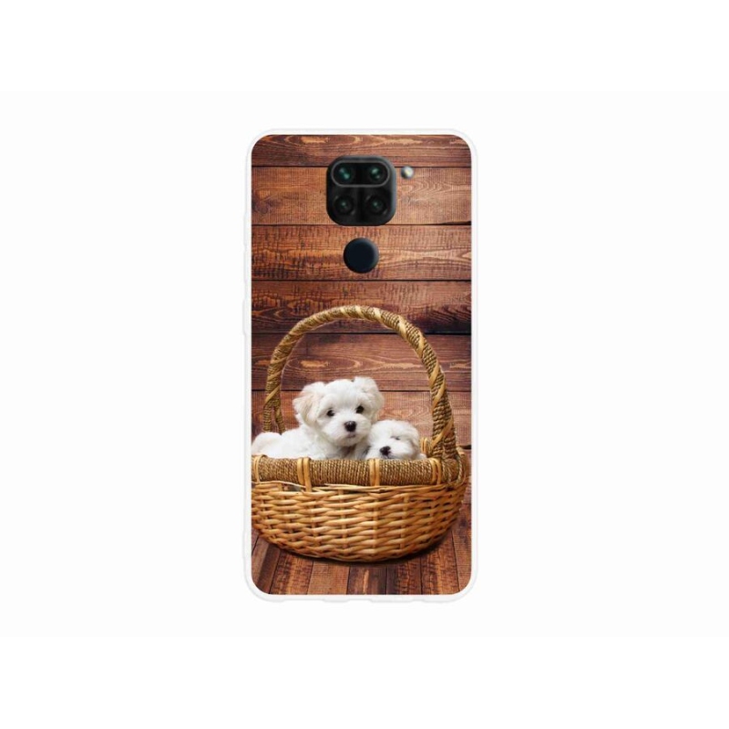 Gél borítás mmCase a Xiaomi Redmi Note 9-hez - kölyökkutyák