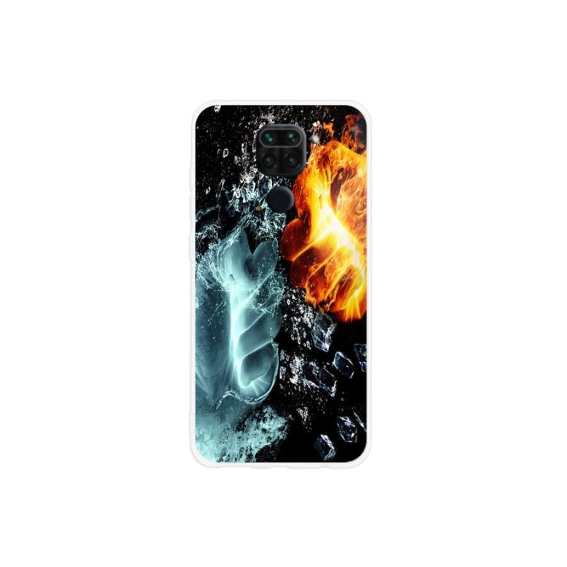 Gél borítás mmCase a Xiaomi Redmi Note 9-hez - víz és tűz