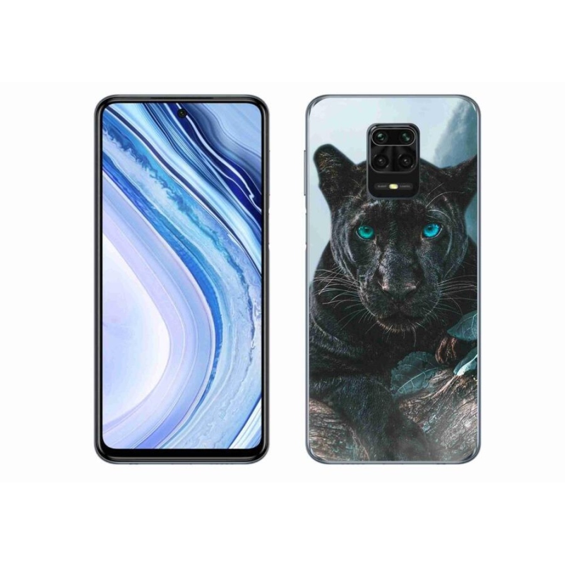 Gél borítás mmCase a Xiaomi Redmi Note 9S-hez - fekete párduc