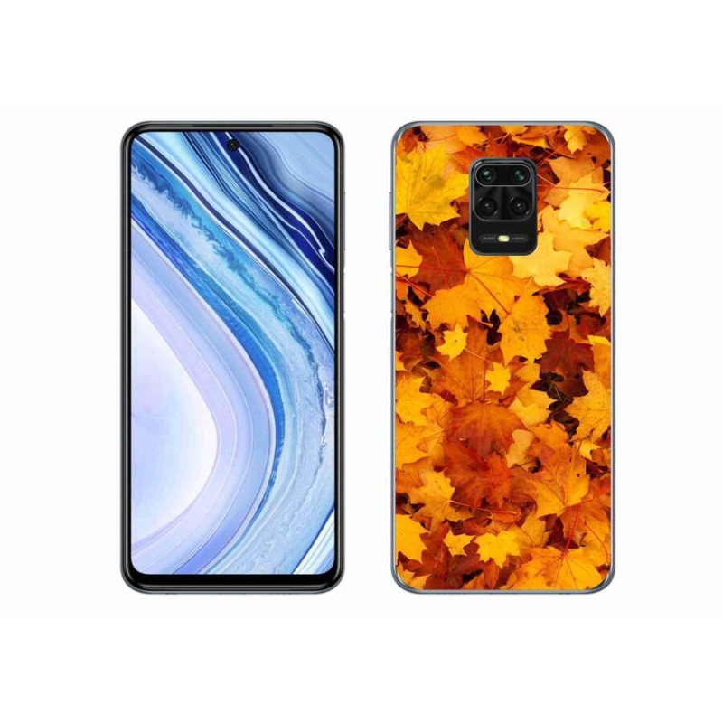 Gél borítás mmCase a Xiaomi Redmi Note 9S-hez - juharlevelek