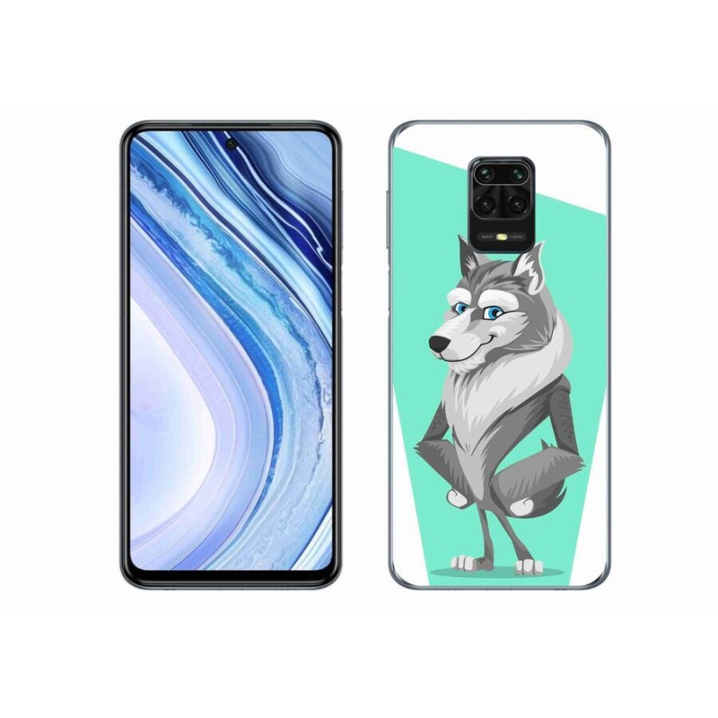 Gél borítás mmCase a Xiaomi Redmi Note 9S-hez - rajzfilm farkas