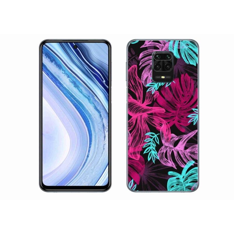 Gél borító mmCase a Xiaomi Redmi Note 9S-hez - virágok 1