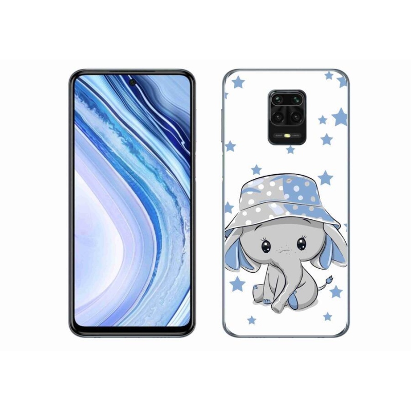 Gél borítás mmCase a Xiaomi Redmi Note 9S-hez - kék elefánt