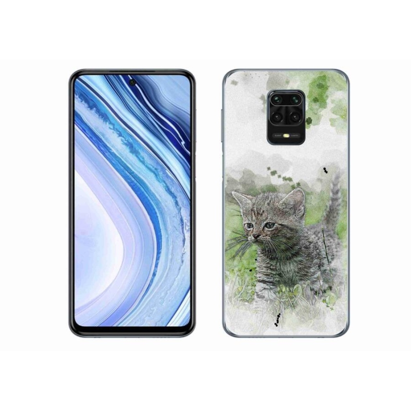 Gél borítás mmCase a Xiaomi Redmi Note 9S-hez - aranyos cica 1