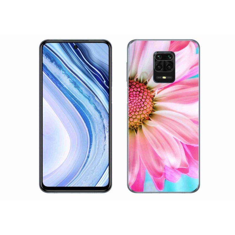 Gél borítás mmCase a Xiaomi Redmi Note 9S-hez - rózsaszín virág