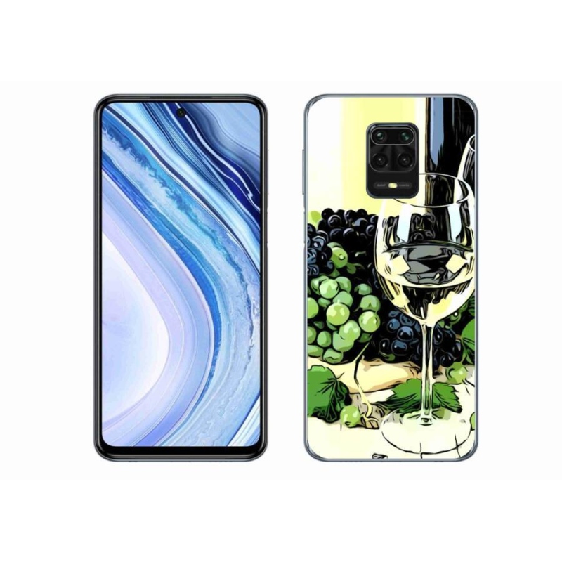 Gél borítás mmCase a Xiaomi Redmi Note 9S-hez - pohár bor