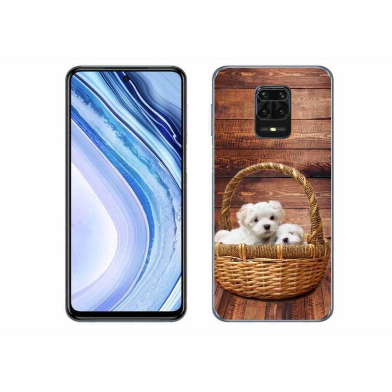 Gél borítás mmCase a Xiaomi Redmi Note 9S-hez - kölyökkutyák