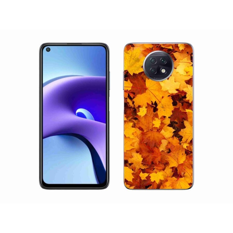 Gél borítás mmCase a Xiaomi Redmi Note 9T 5G számára - juharlevelek