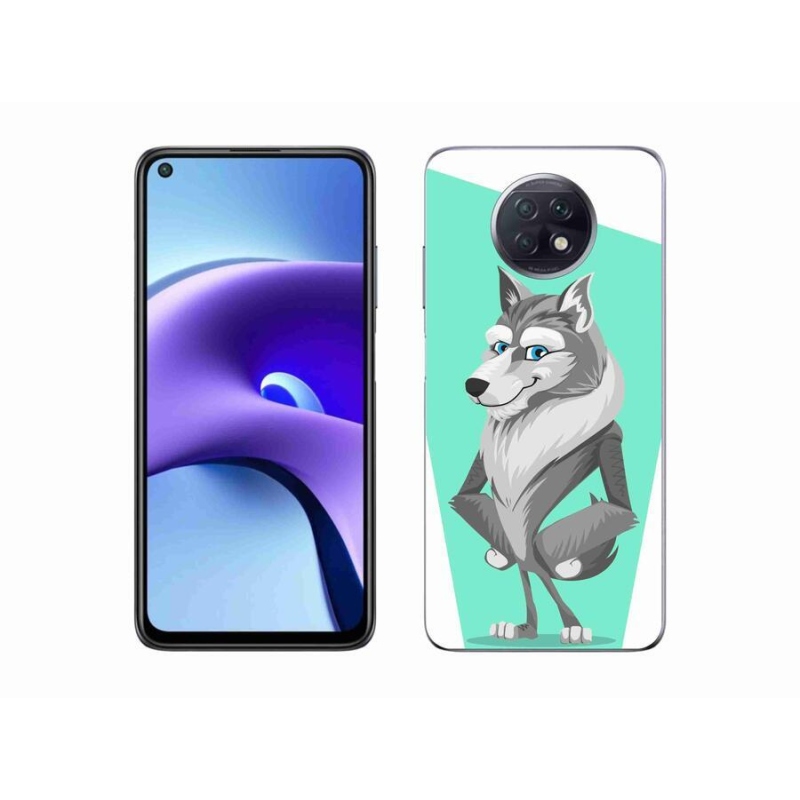 Gél borítás mmCase a Xiaomi Redmi Note 9T 5G számára - rajzfilm farkas