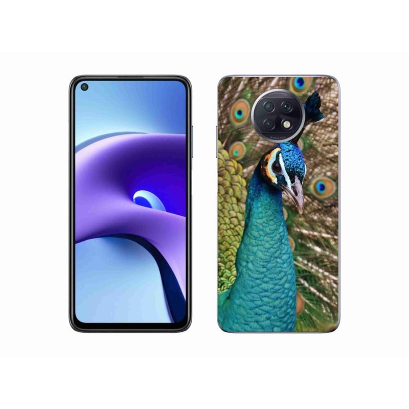 Gél borítás mmCase a Xiaomi Redmi Note 9T 5G számára - páva