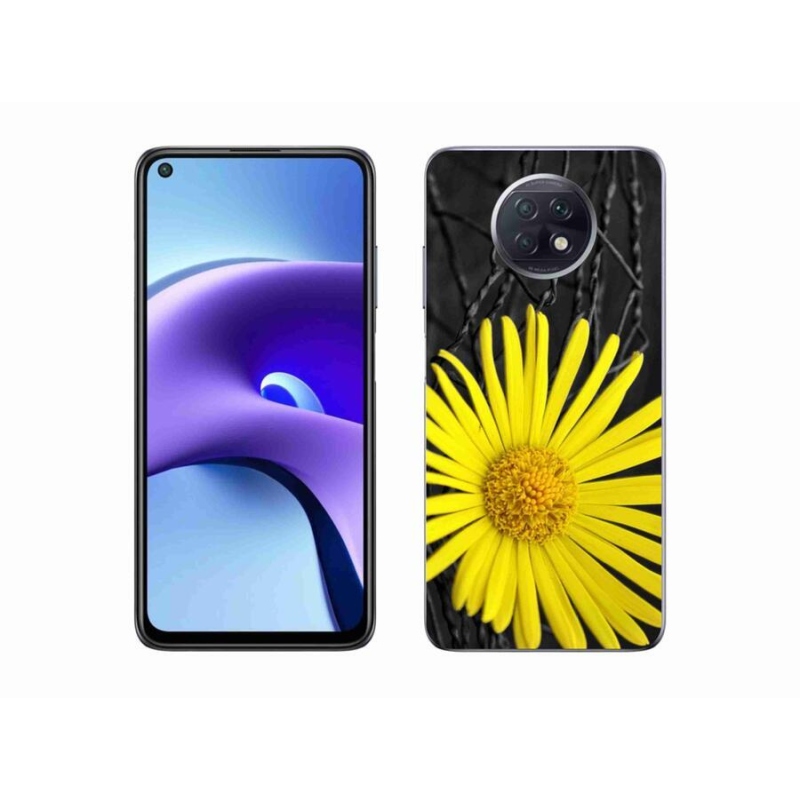 Gél borítás mmCase a Xiaomi Redmi Note 9T 5G-hez - sárga virág